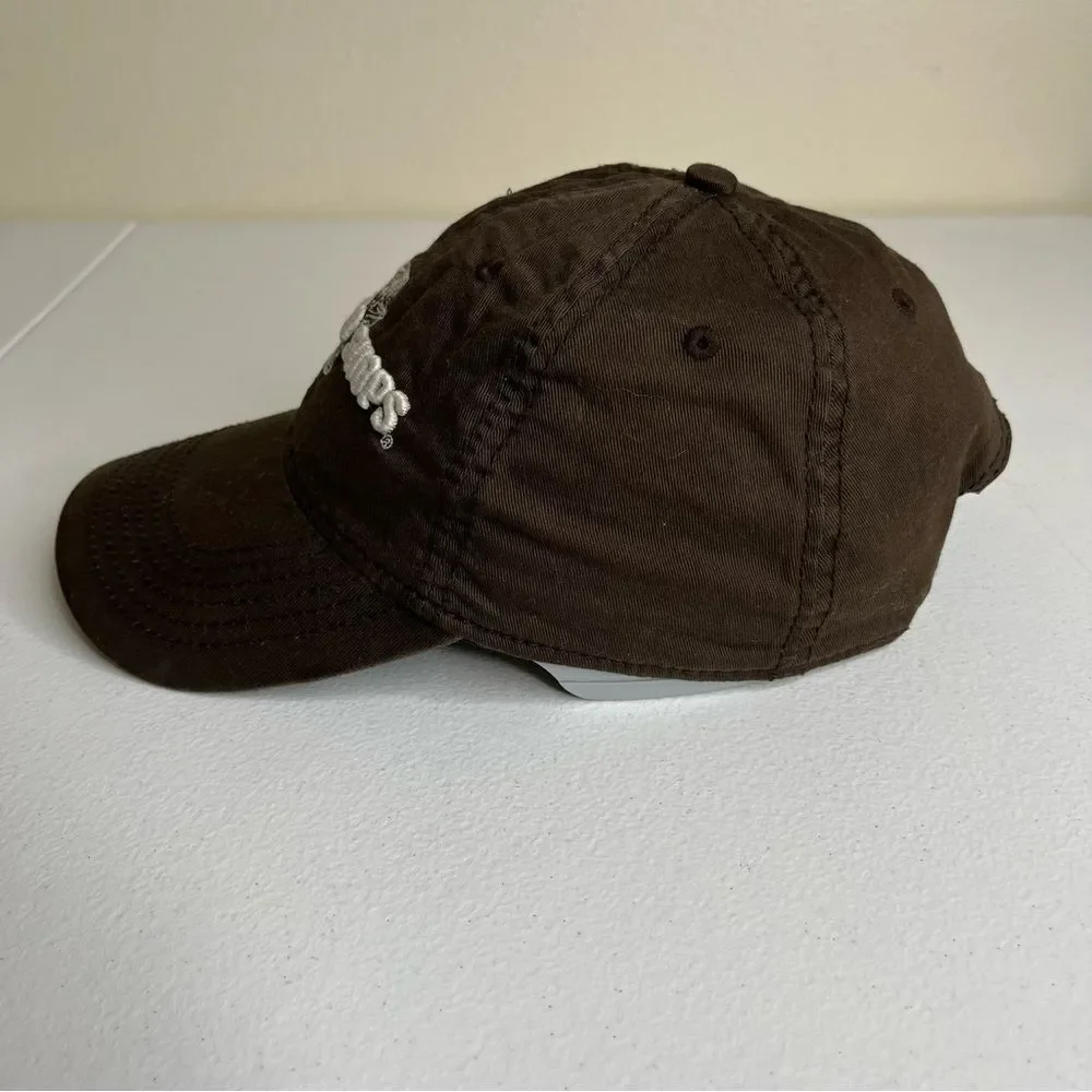 Bass Pro Shops Brown Embroidered Snapback 6 Panel Low Profile Ball Cap Hat OSFA